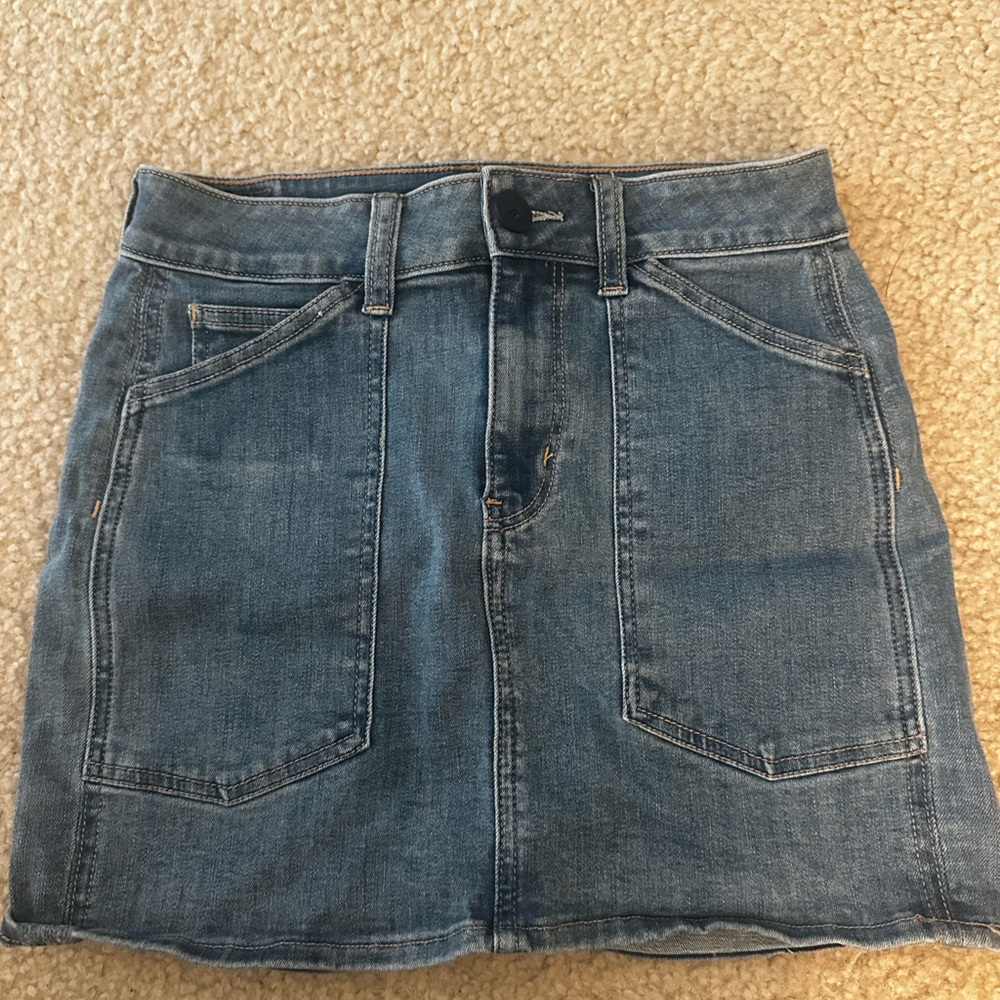 American Eagle Hi-Rise Mini Skirt - Denim